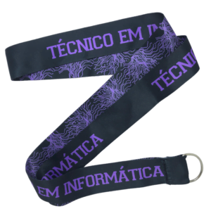 Tirante Tirante preta estampa roxa técnico em informática - Sem Mínimo (TPCURSO-115 )